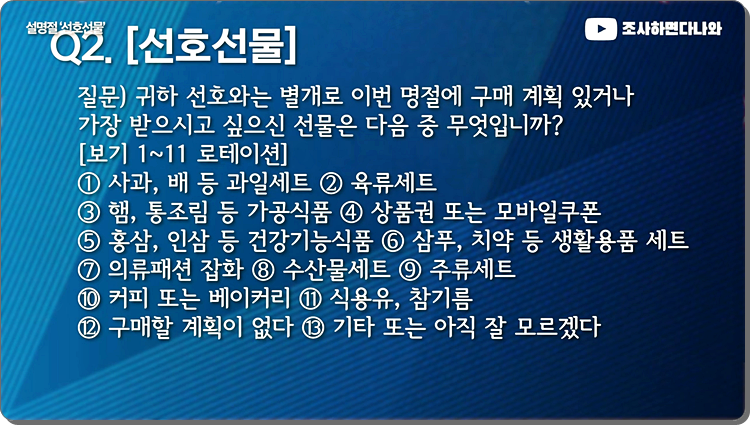  설 명절 선물세트 추천 12가지, 선물고르실때 참고하세요