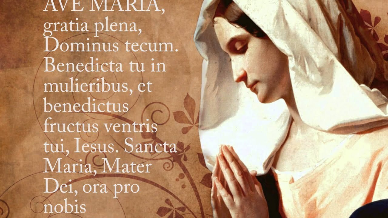 라틴어: Ave Maria (Hail Mary)