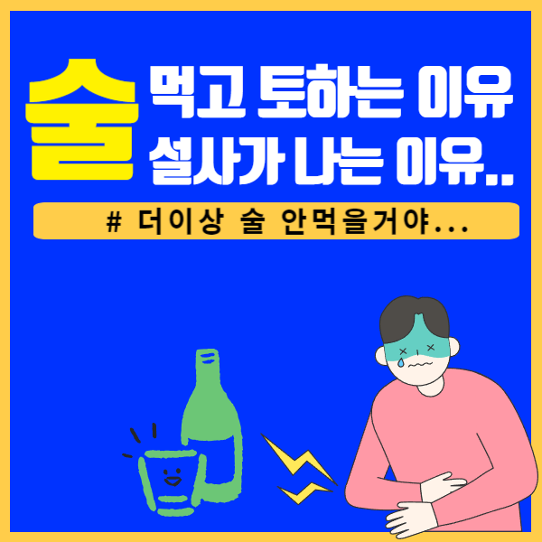 술먹은 다음날 설사&#44; 토하는 이유