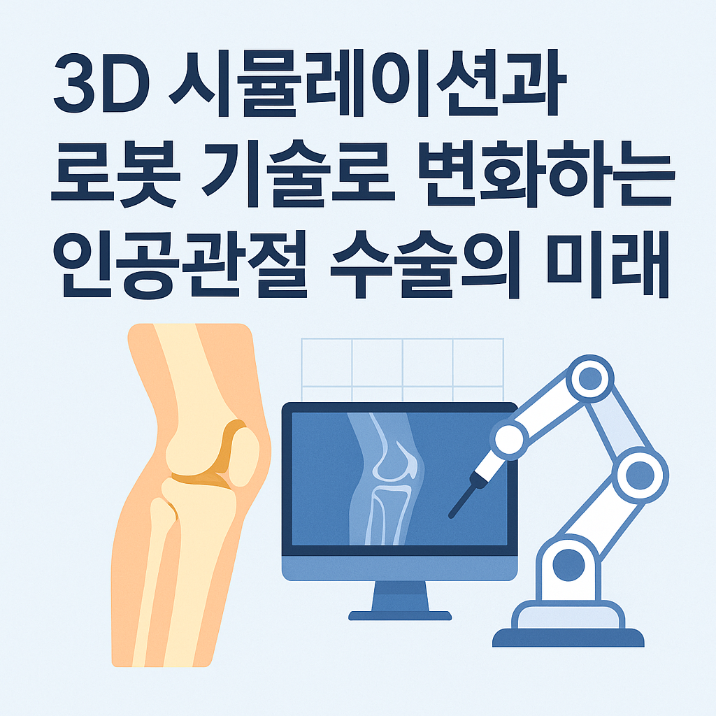 3D 시뮬레이션과 로봇 기술로 변화하는 인공관절 수술의 미래