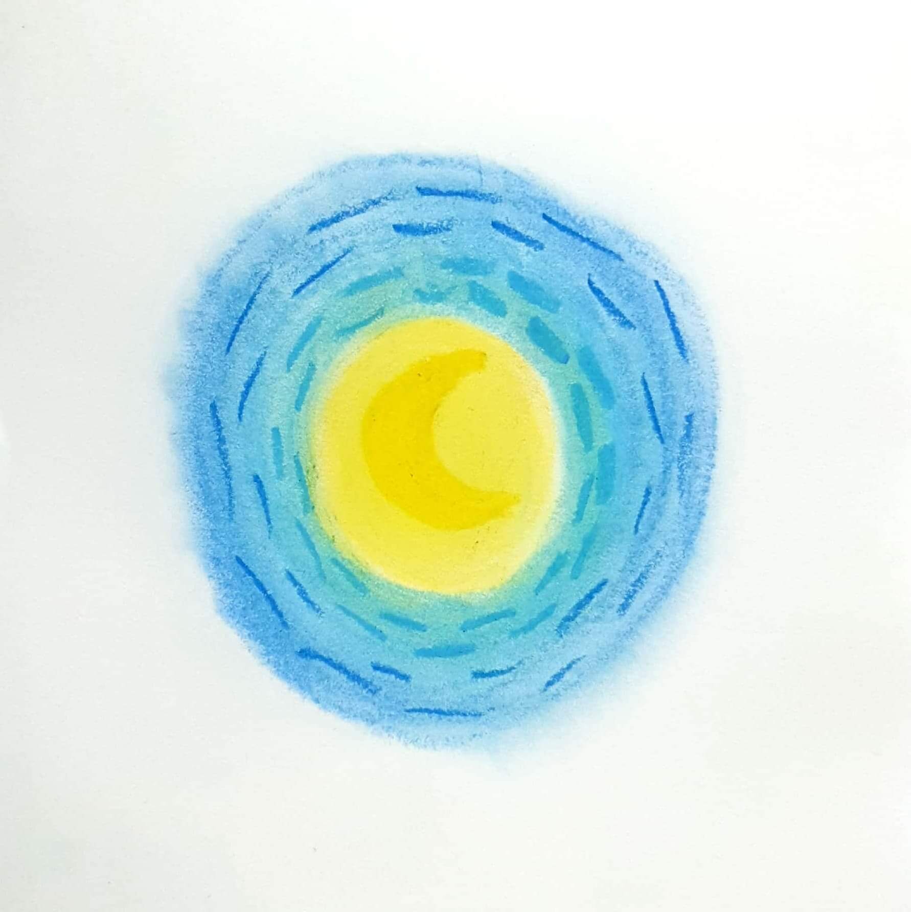 Moonlight 달빛 / 일러스트 그림 드로잉 / 풍경화 그리기