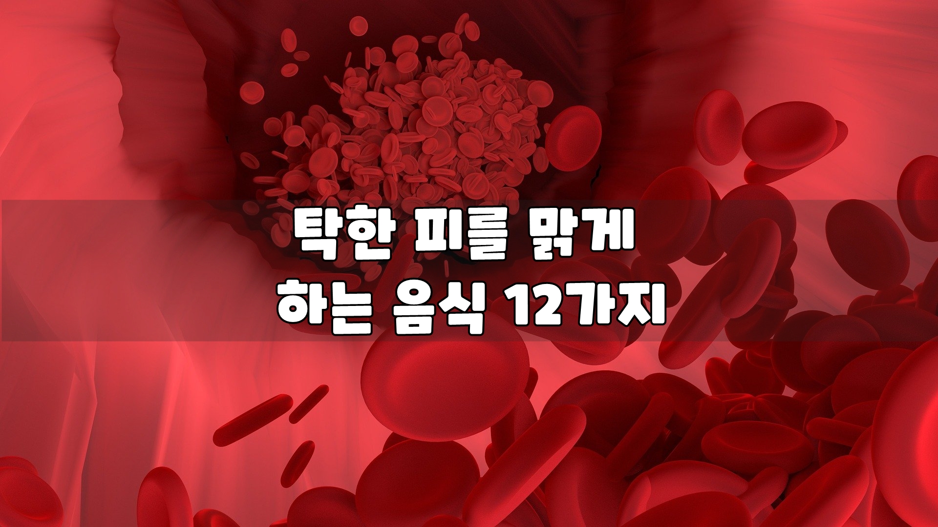  탁한 피를 맑게 하는 음식 12가지