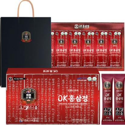추석선물추천 한국고려홍삼 OK 홍삼정 10p + 쇼핑백
