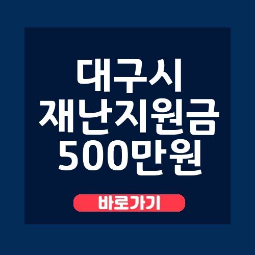  대구시 재난지원금 500만원 신청 안내