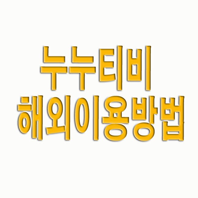 누누티비 해외 이용 방법