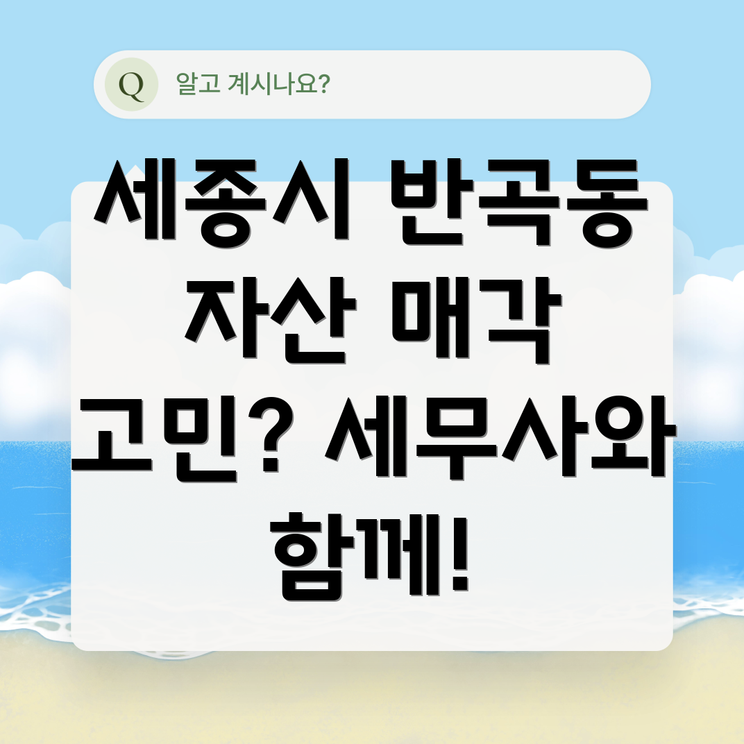 세종시 반곡동 세무사