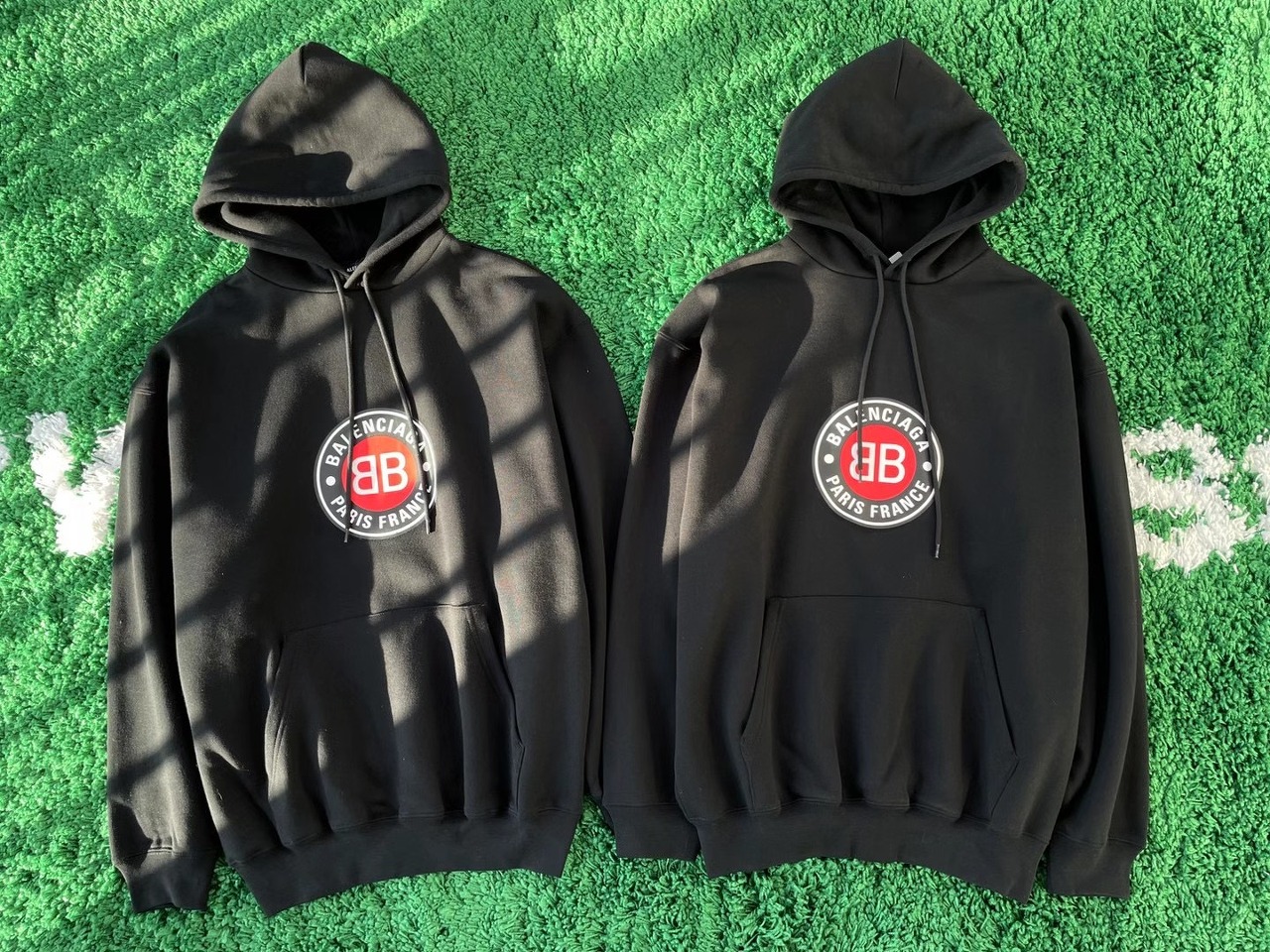  [BALENCIAGA] 발렌시아가 BB 스웨트 셔츠 후드 티셔츠 578135 TJVD7 1000