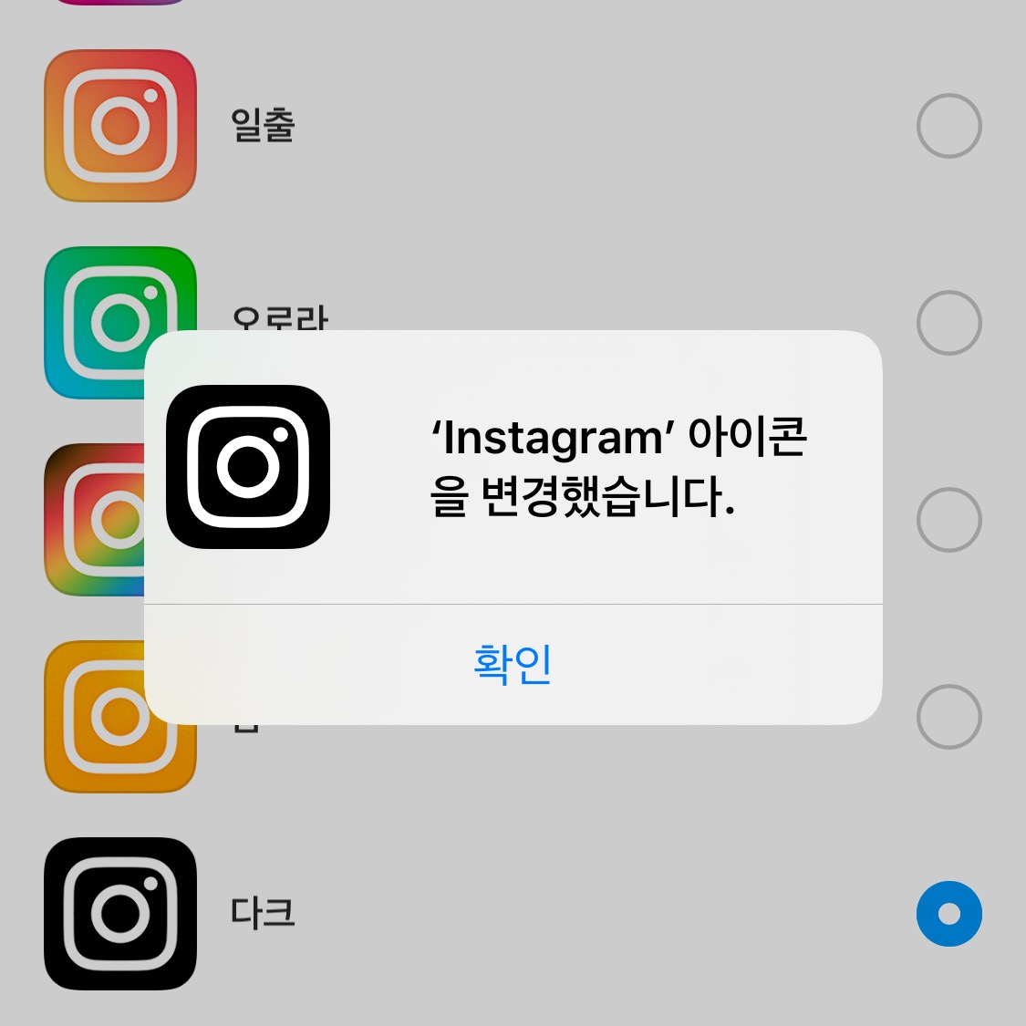  인스타그램 아이콘 바꾸기