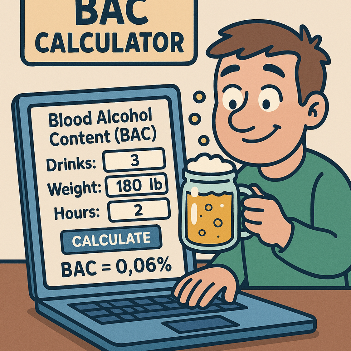 음주 혈중알코올농도(BAC) 계산기