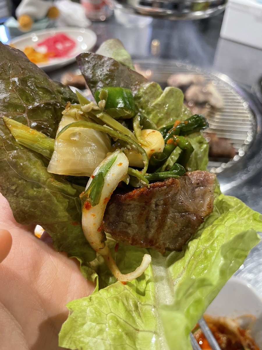 목살 쌈