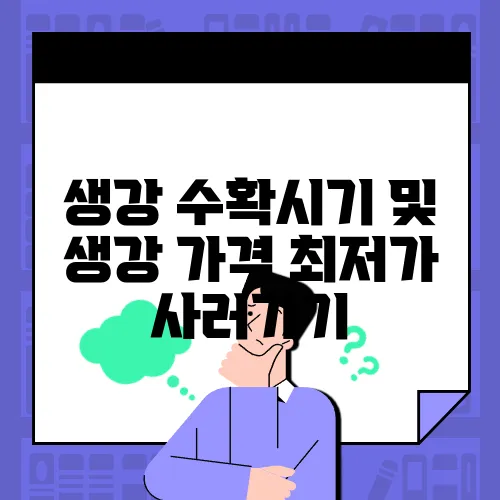 생강 수확시기 및 생강 가격 최저가 사러가기
