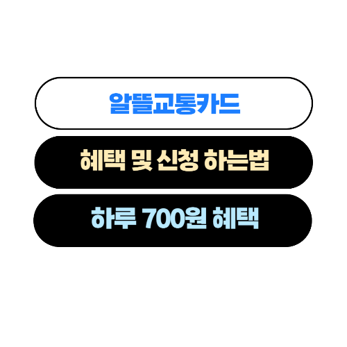 알뜰교통플러스 카드 혜택, 신청하는 법