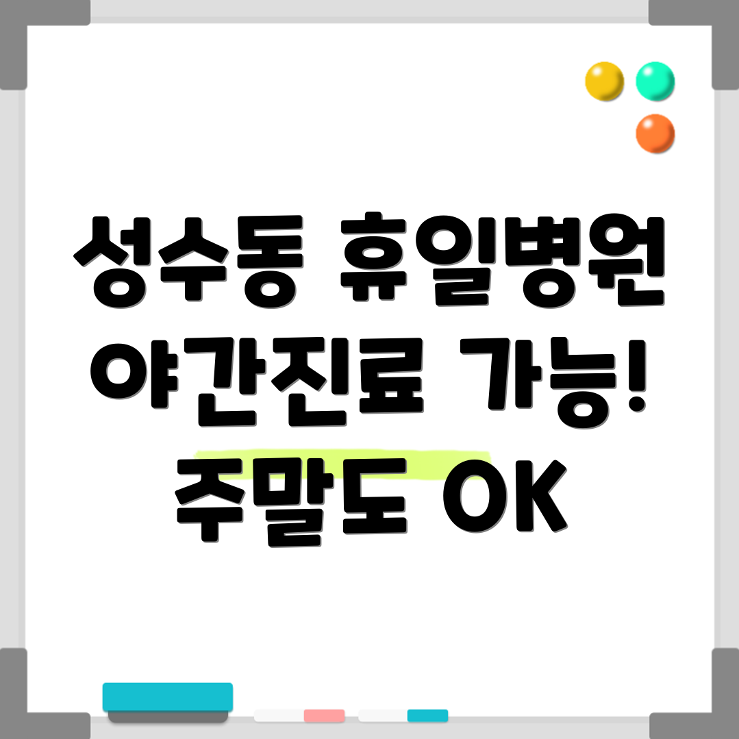 성수동 휴일진료