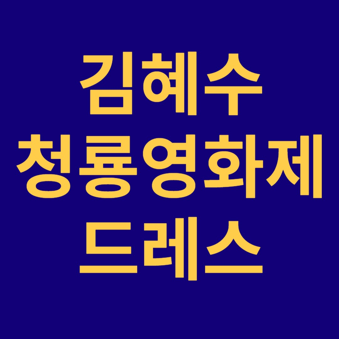 김혜수 청룡영화제 드레스