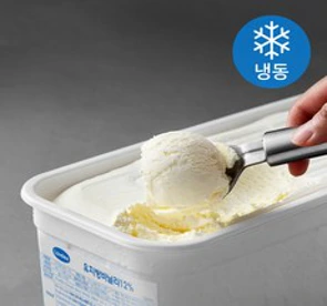 라벨리아이스크림 유지방 바닐라 아이스크림 (냉동)&#44; 4L&#44; 1통