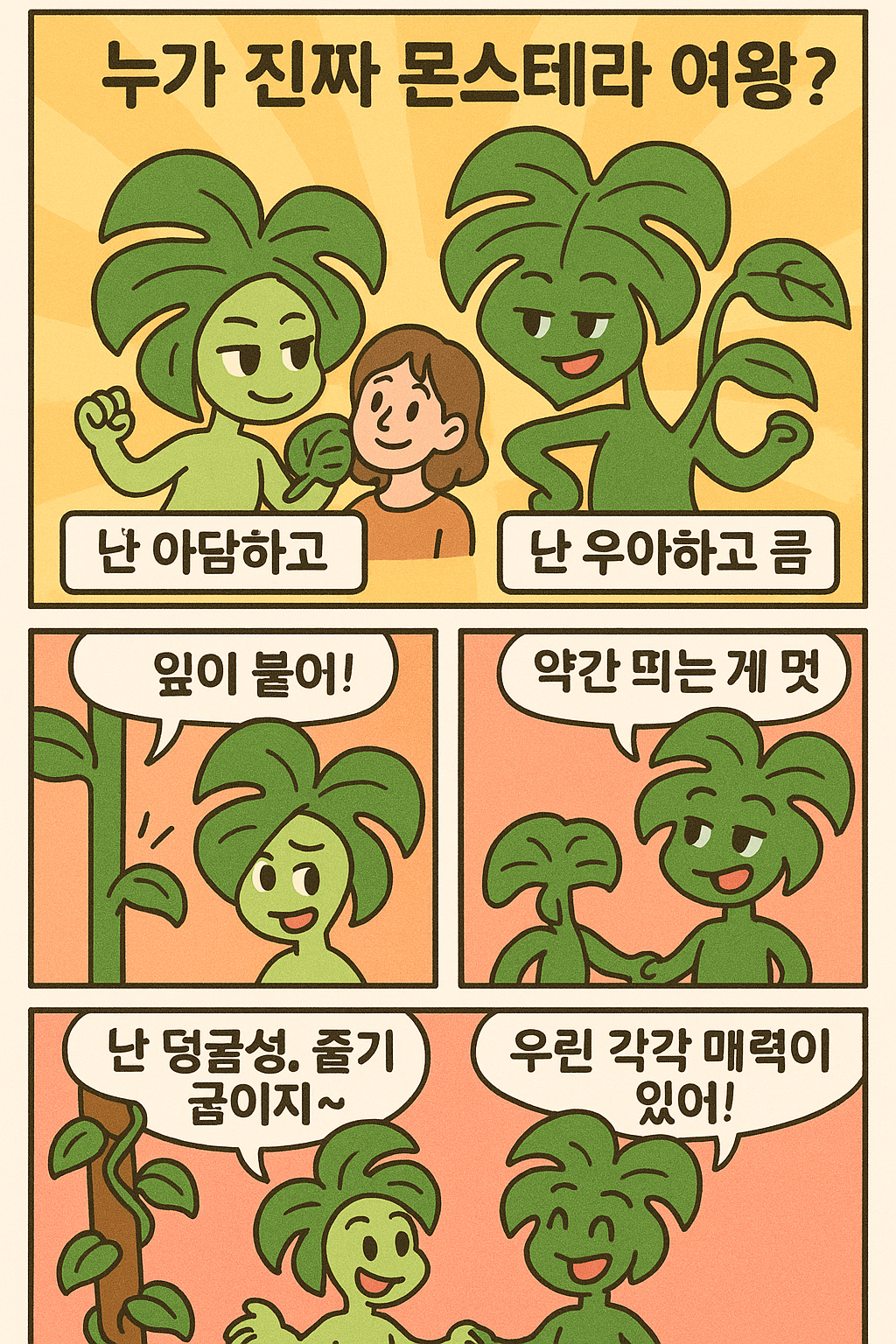 몬스테라 추천 품종 비교 델리시오사 보르시지아나