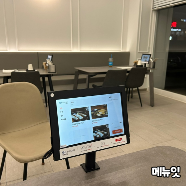  소심한남자 남악점 무안 테이블오더 메뉴잇 설치 사례
