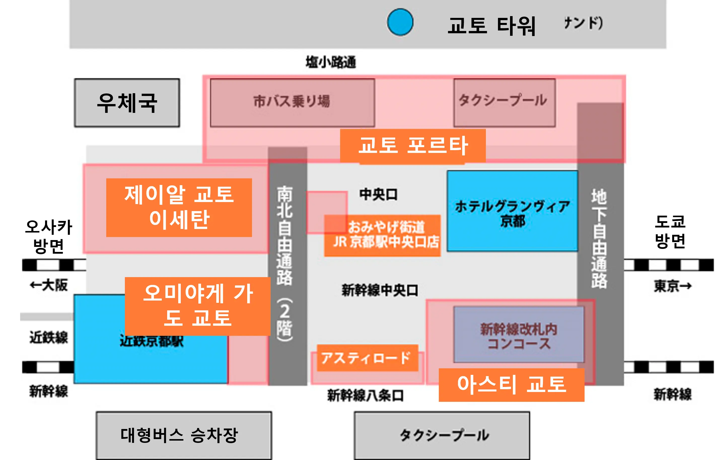 4개의 기념품 구역