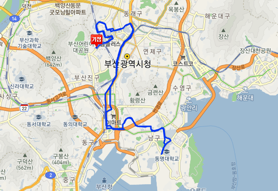  부산 10번버스 노선, 시간표 정보 ::거제동, 서면역, 경성대, 부경대