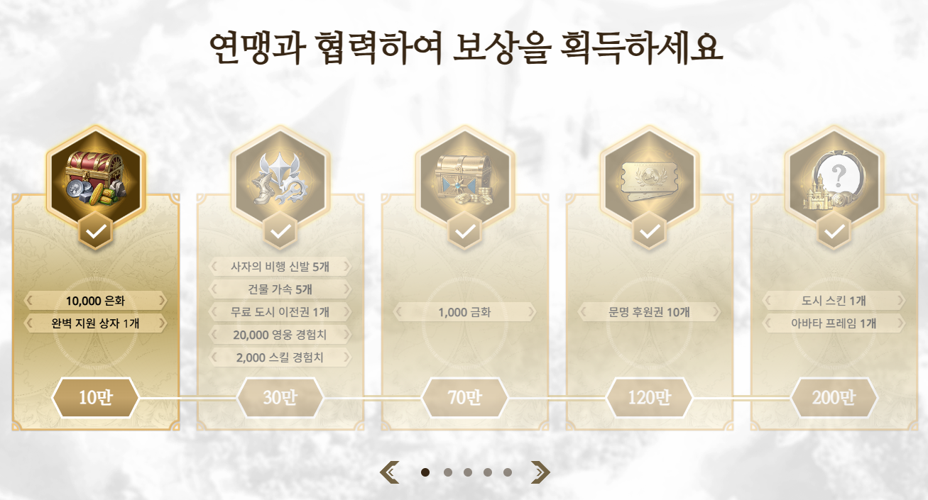 연맹 보상