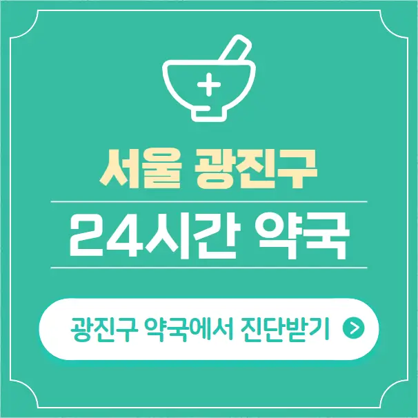  광진구 24시간 약국 찾기 | 휴일 야간 심야 일요일 당번약국 34곳