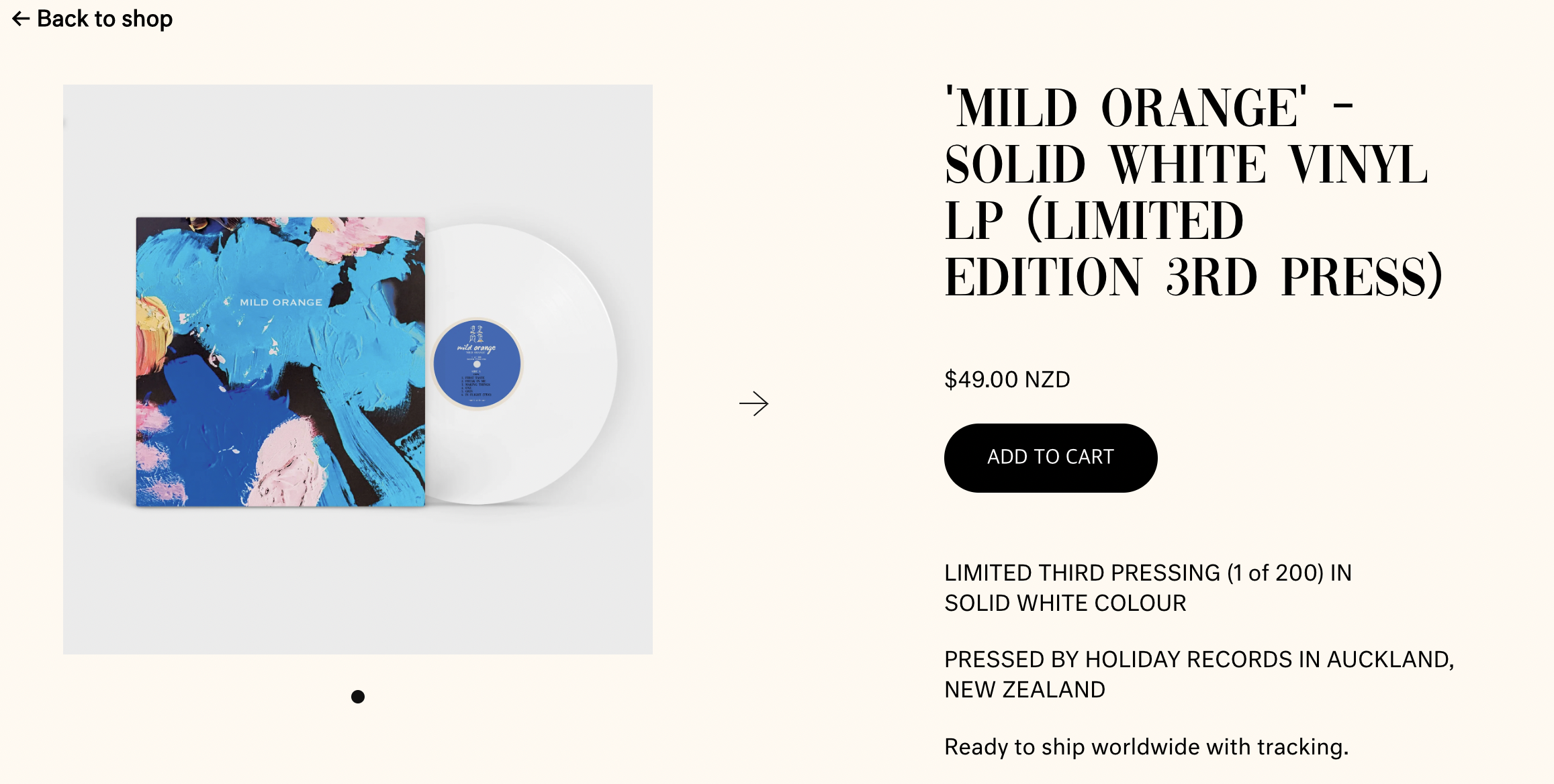 Mild Orange LP 직구