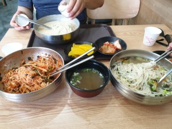 6000원 비빔국수