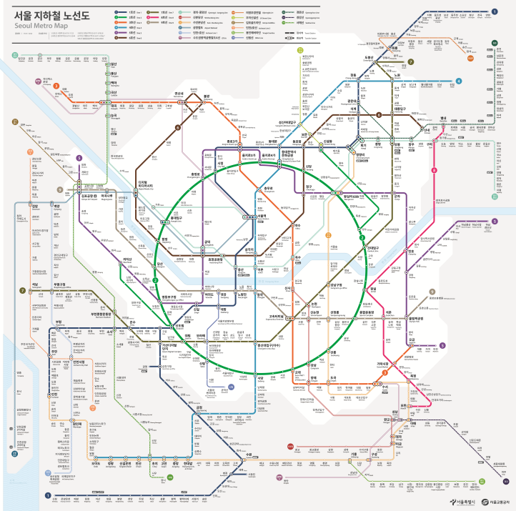 서울 지하철 노선도 크게보기와 관련된 노선도