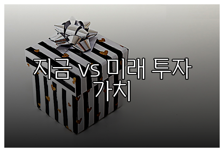 지금 vs 미래 투자 가치