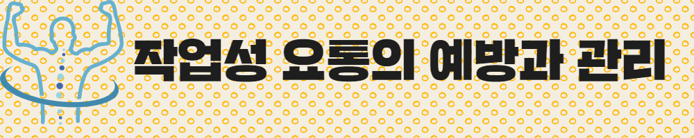  작업성 요통의 예방과 관리