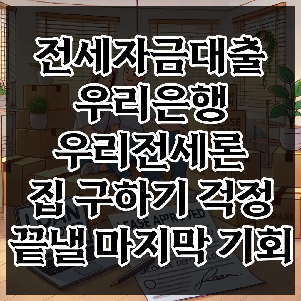 전세자금대출 우리은행 우리전세론