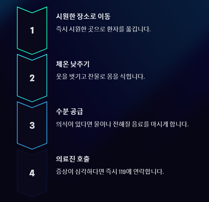 더위 먹었을 때 증상과 일사병, 열사병의 차이