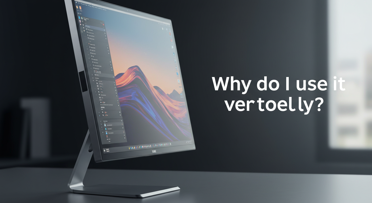 쎔네일 모니터 세로로 쓰기