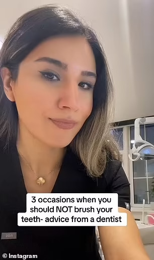 바로 양치하면 안되는 3가지 습관: 영국치과의사 VIDEO: Dentist reveals the three times you should never brush your teeth