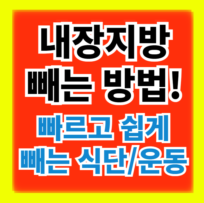  내장지방 효과적으로 빼는 방법, 식단과 운동 정보