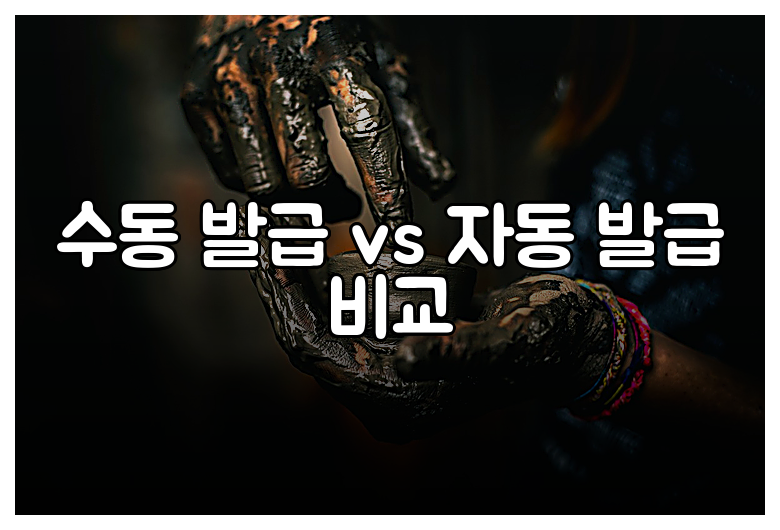 수동 발급 vs 자동 발급 비교