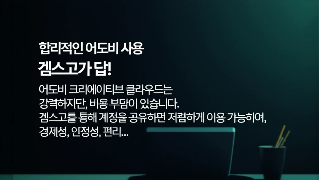 포토샵, 프리미어 프로 이제 부담없이