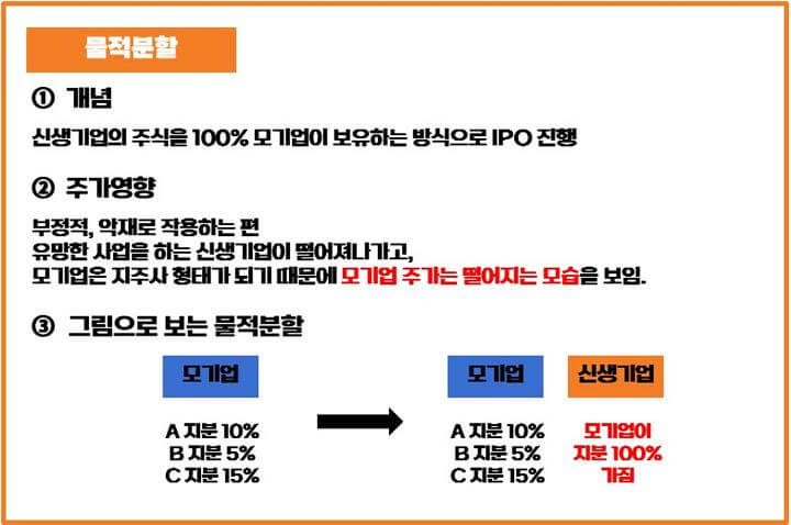 물적분할-개념-주가영향