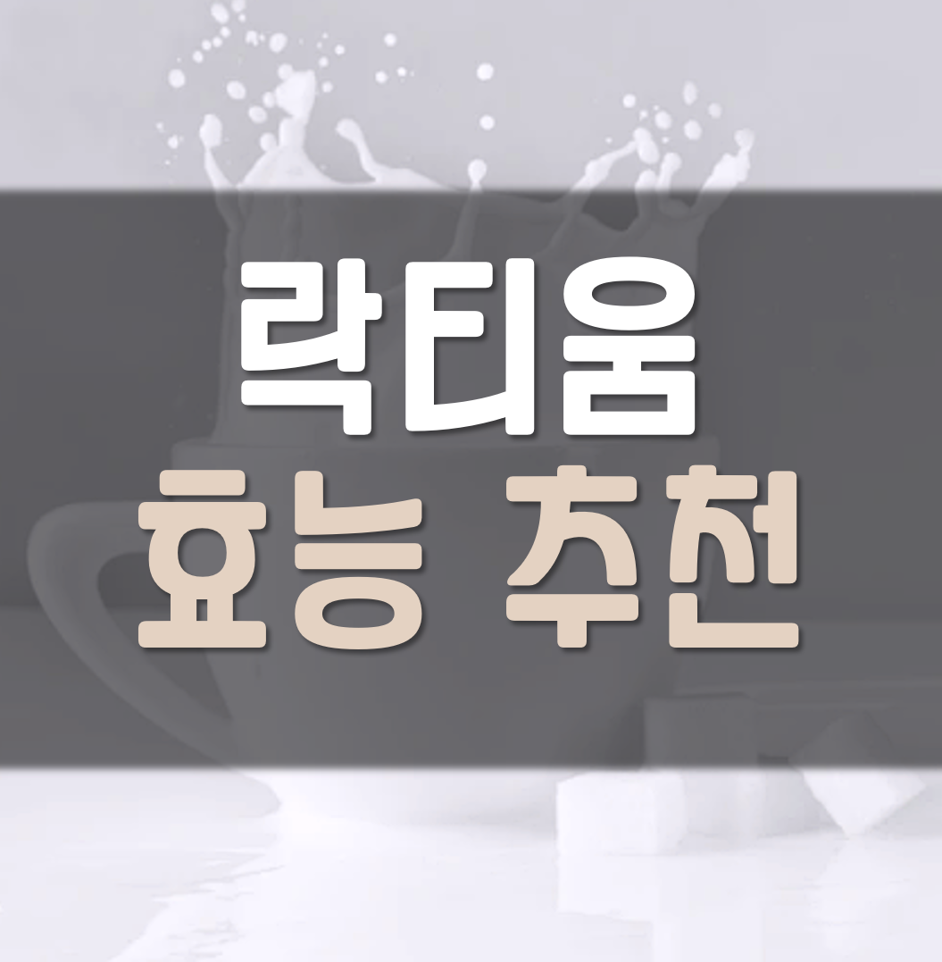  락티움 효능 추천