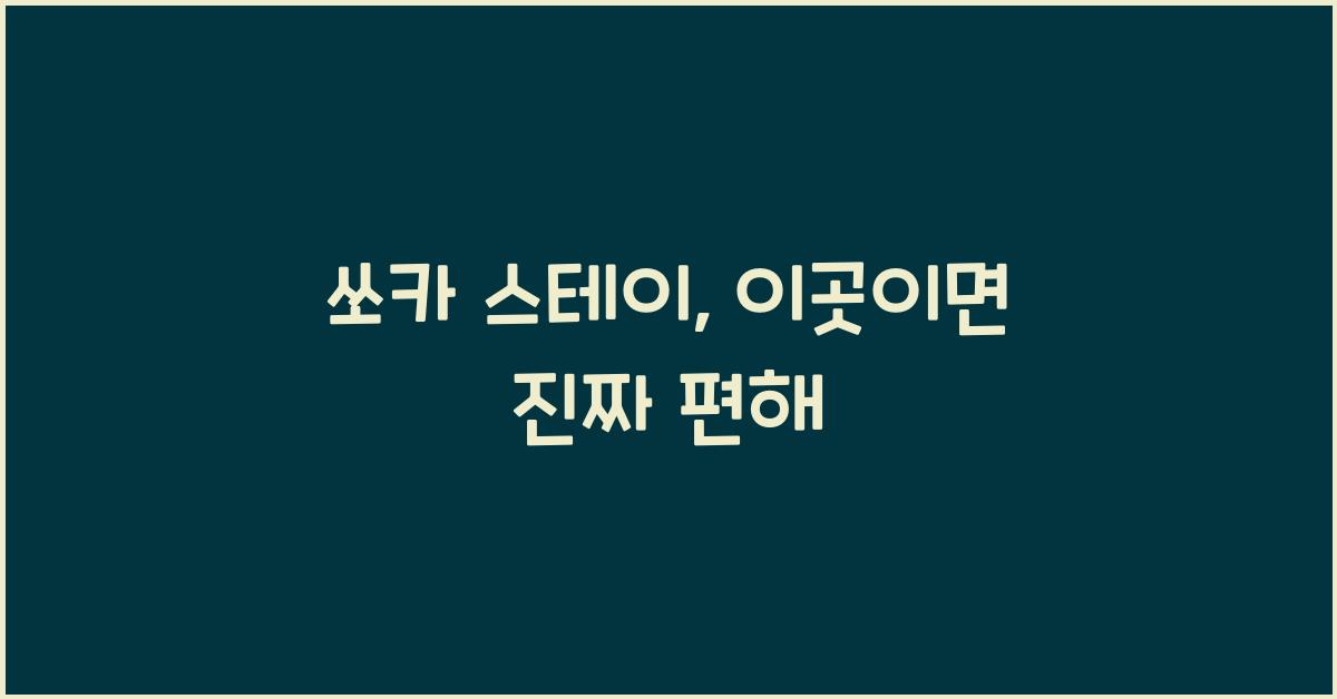 쏘카 스테이