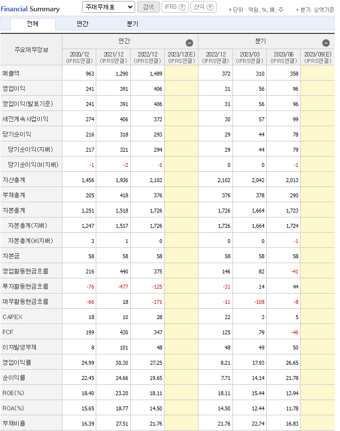 사람인 재무재표