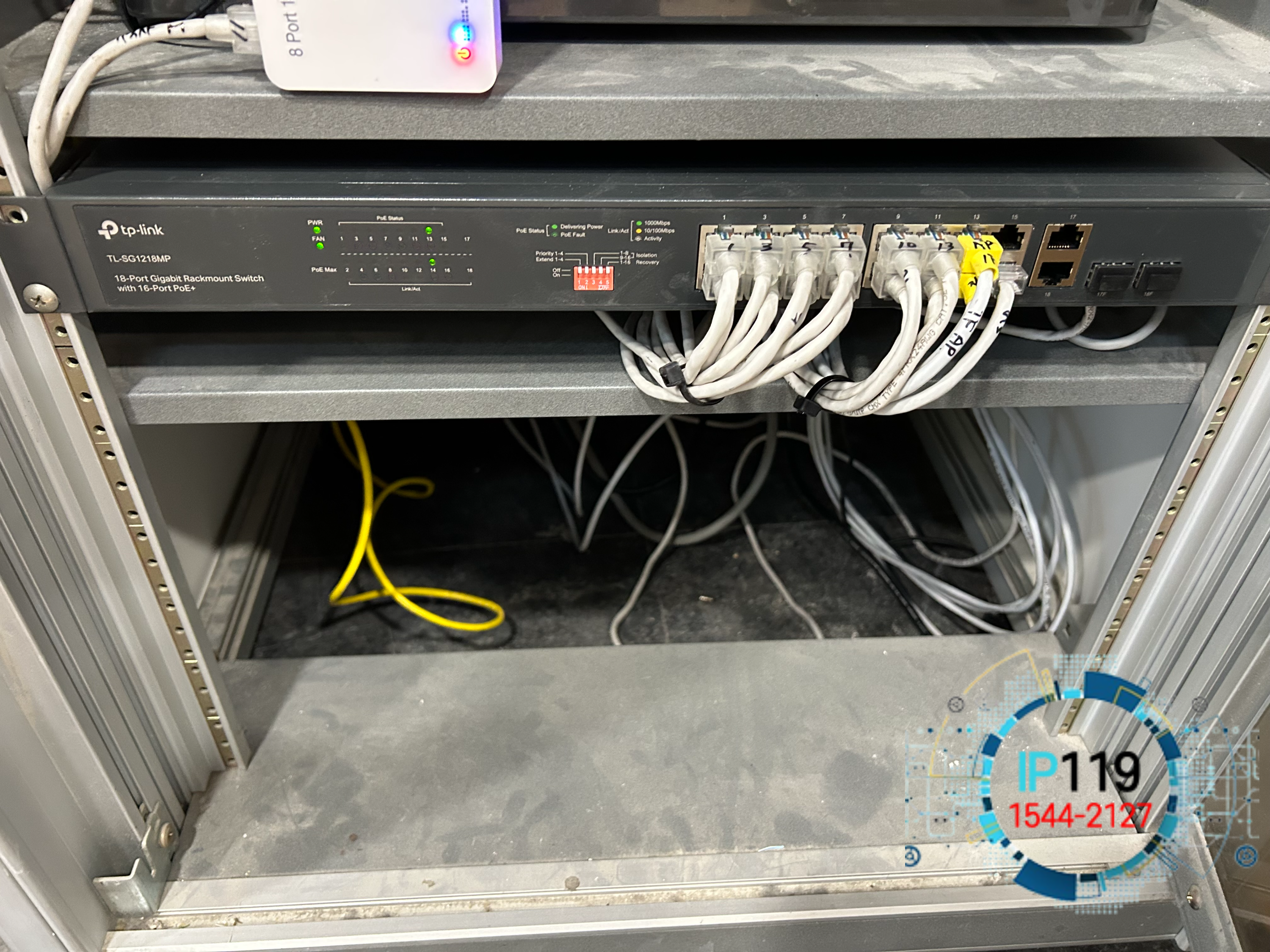 하남 대형 쇼핑센터 지하 네트워크 관제실 네트워크 교체시공