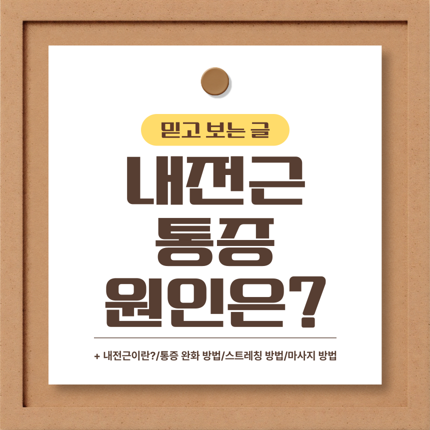  내전근 통증 원인은?