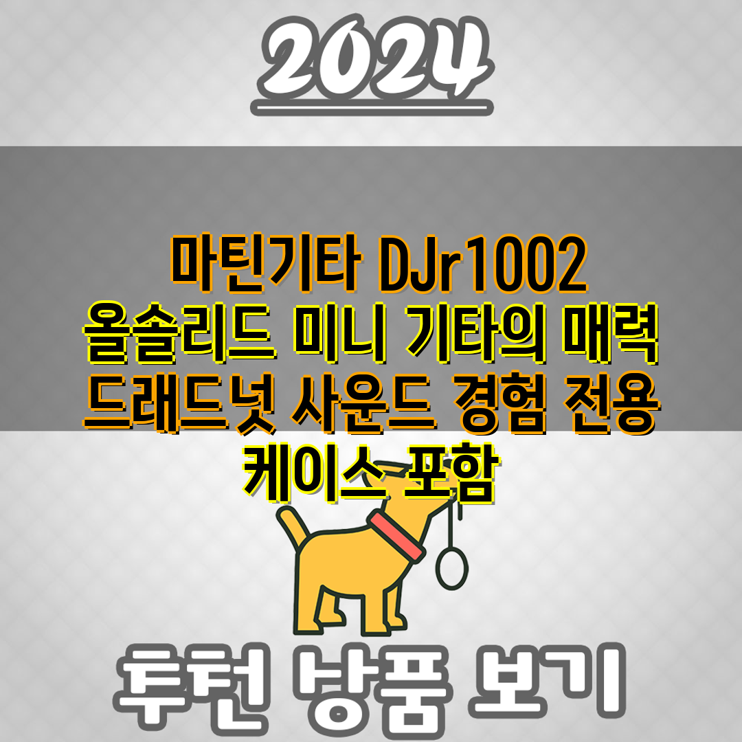  마틴기타 DJr1002 올솔리드 미니 기타의 매력 드