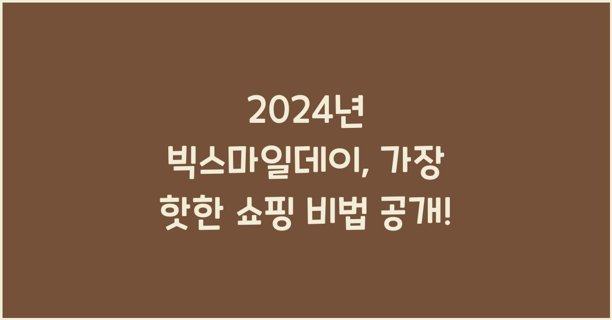 24년빅스마일데이