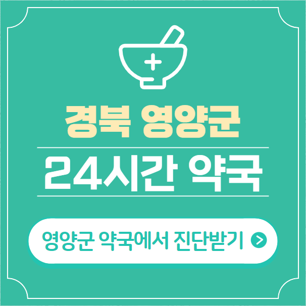  영양군 24시간 약국 찾기 | 휴일 야간 심야 토일요일 당번약국 4곳
