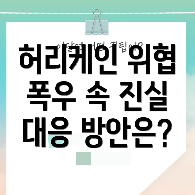 허리케인 홍수로 인한 대규모 사상자