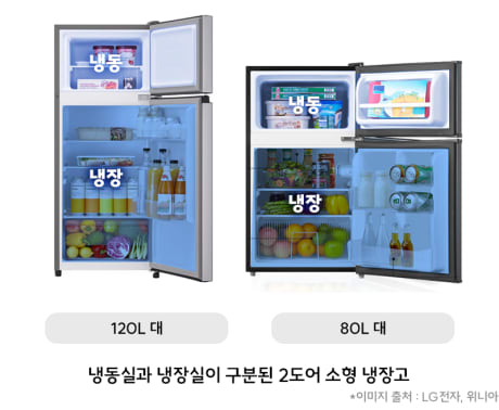 120L냉장고