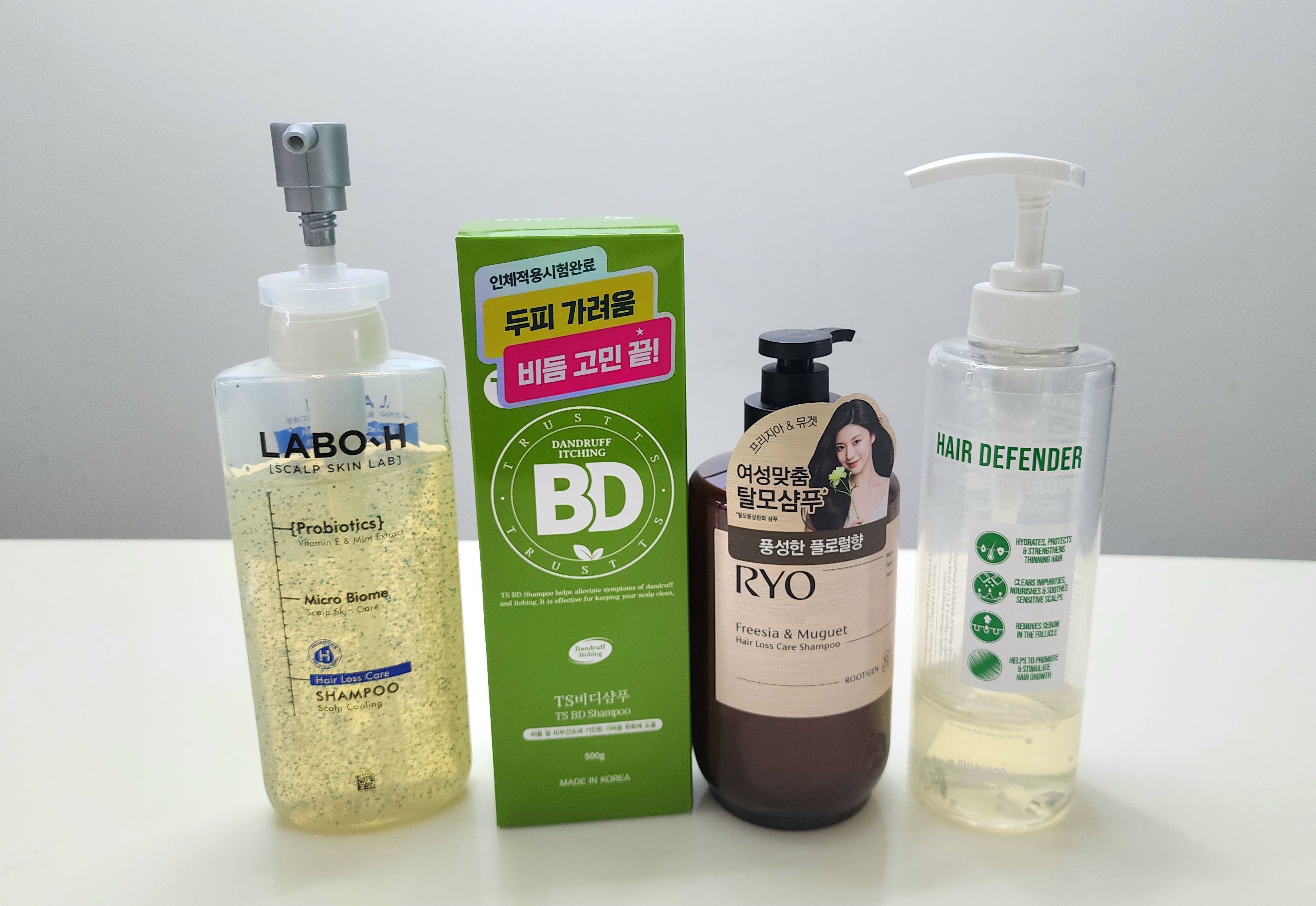  PX신상 탈모 샴푸(려루트젠, 라보에이치, TSBD,  스웨거 샴푸) 가격 및 특징 전격 비교