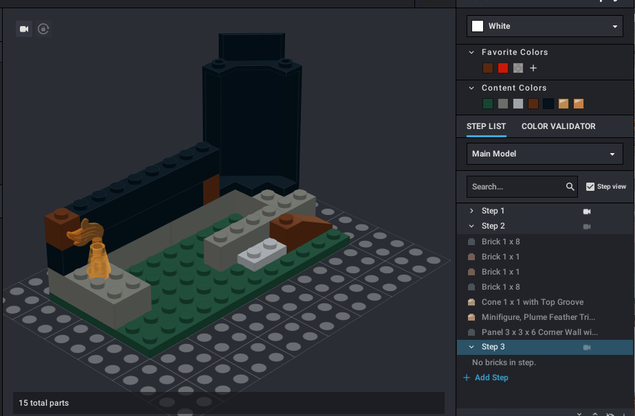 9747 타워 탈출 조립설명서 - 스텝 2